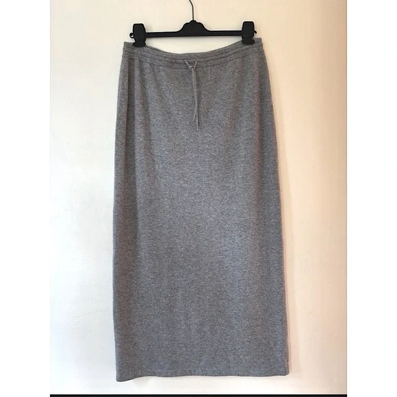 LAUREN RALPH LAUREN SZ XL Gray Wool Blend Maxi Skirt - Picture 1 of 6